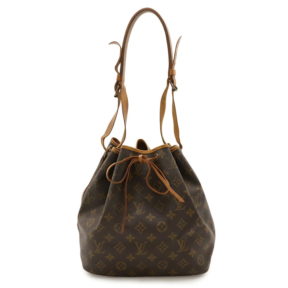 LOUIS VUITTON Monogram Shoulder Bag Hobo Drawstring
